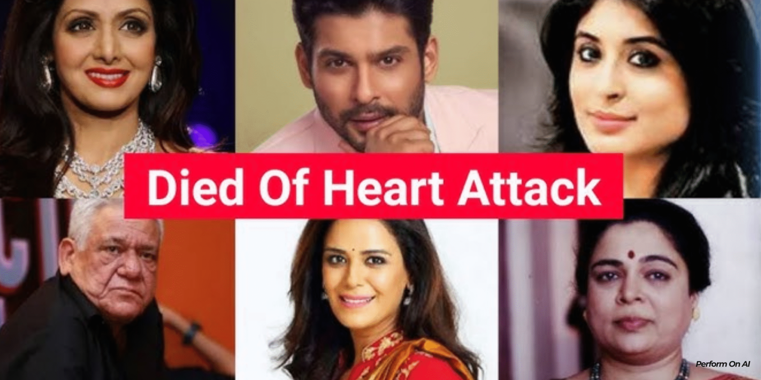 Young Indian Celebrities Lost to Heart Attacks